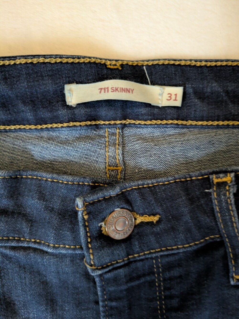 Levi's 711 Dark Indigo Skinny Jeans - Picture 2 of 7